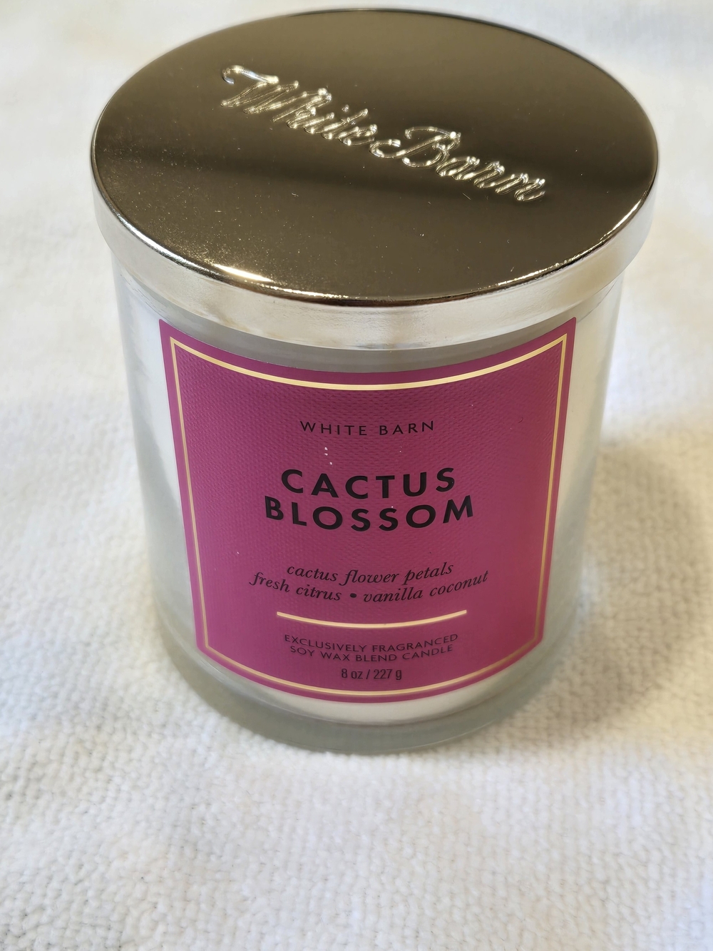 White Barn NWT Cactus Blossom Candle- Single Wick